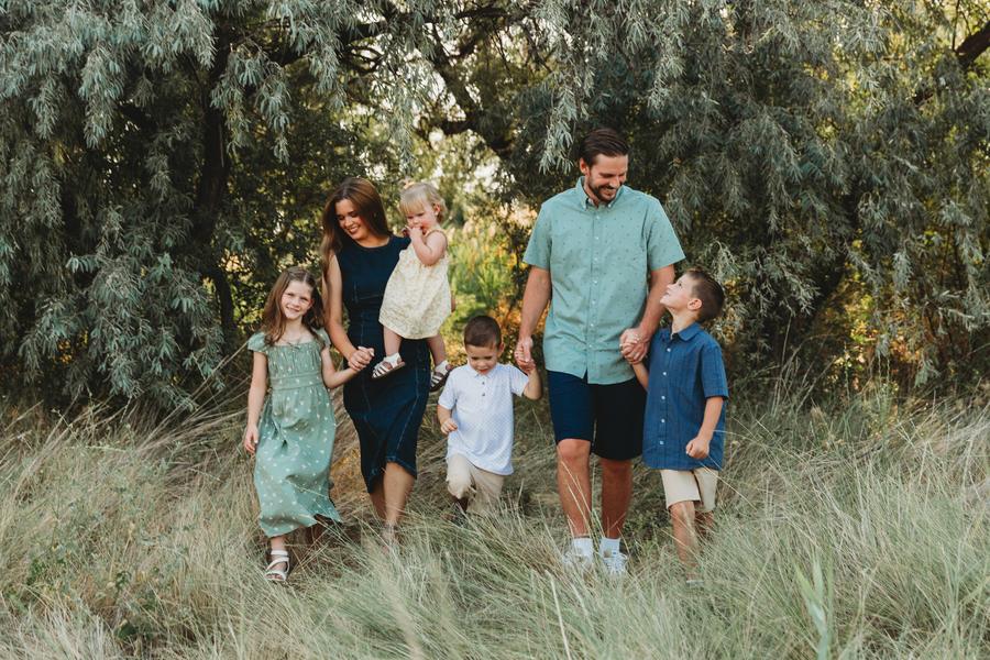 Spencer Barber and his family